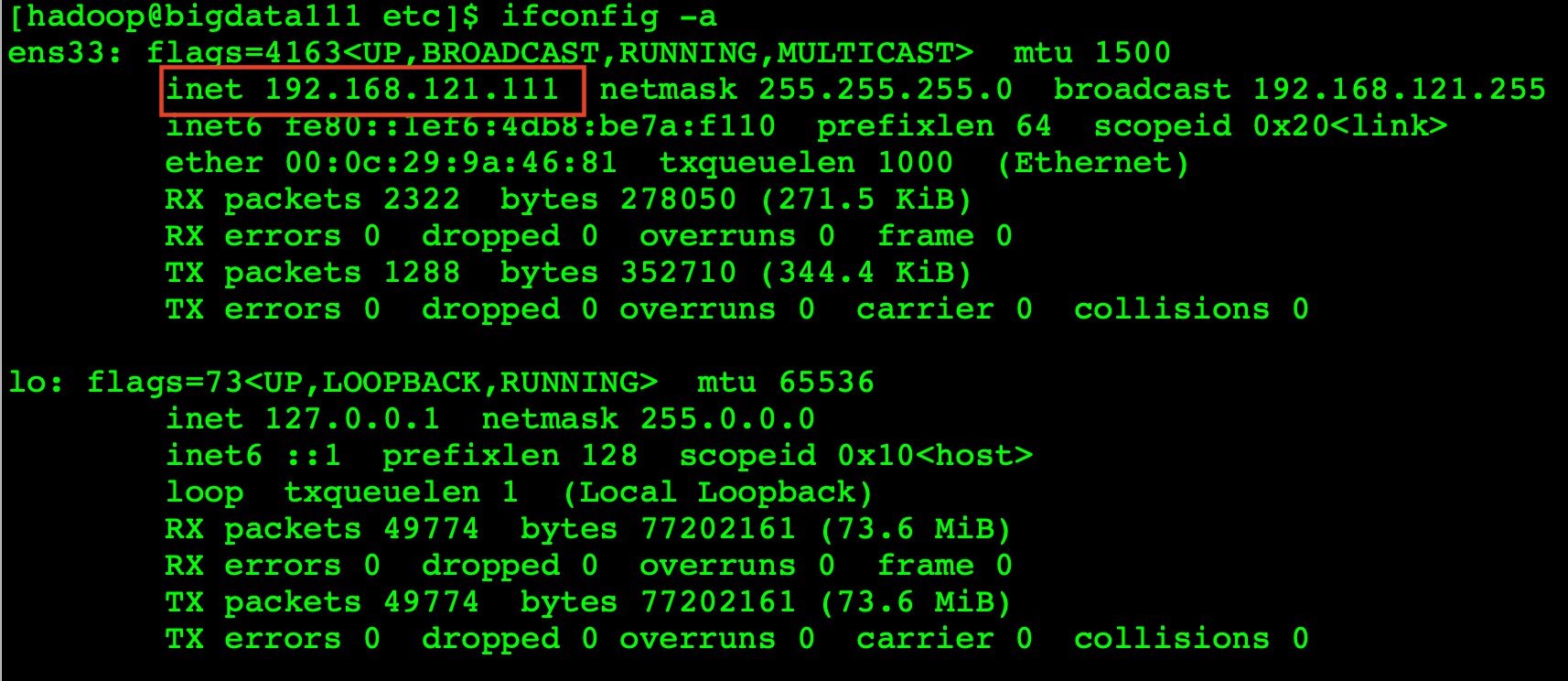 ifconfig-a